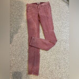 Straight legged corduroy pants